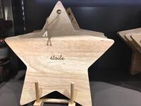 Modern house韩国家居品牌五角星形状木质砧板 水果切板菜板