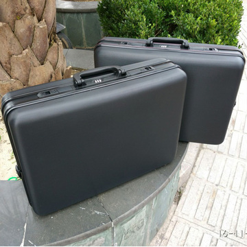 ABS大号铝框工具箱子手提箱航空箱展示储物箱黑色文件箱旅行箱24