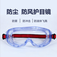 透明防尘护目镜 防风沙防冲击骑行风镜工业喷漆打磨劳保防护眼镜