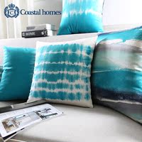 Coastal Homes 北欧几何抽象沙发抱枕 超柔水晶绒布靠垫靠枕腰靠