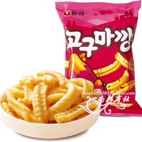 韩国进口零食品 地瓜膨化脆条蜂蜜黑芝麻红薯脆条 农心红薯条83g