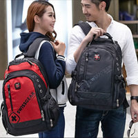 瑞士军刀十字双肩包韩版高中学生书包男士旅行背包休闲商务电脑包
