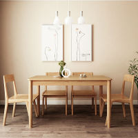 白橡木实木餐桌现代简约小户型北欧日式餐桌北欧餐厅家具厂家定制