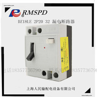 上海人民DZ18L-20 32A20A 白色漏电断路器家用保护器单相开关铜件