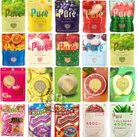 C40 现货日本 KANRO pure果肉果汁咀嚼弹力软糖 多种水果味