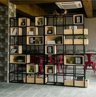 铁艺置物架客厅创意实木书架卧室装饰简易多层木架餐厅落地储物架