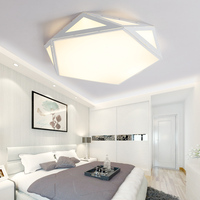 创意个性几何吸顶灯现代简约 北欧大气客厅灯温馨卧室灯铁艺灯具