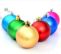 新品圣诞挂件 混色哑光电镀球 屋顶吊饰商场节日装饰晚会挂饰品