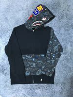 Bape 2016AW 半袖星空迷彩鲨鱼卫衣帽衫 上海现货 专柜正品
