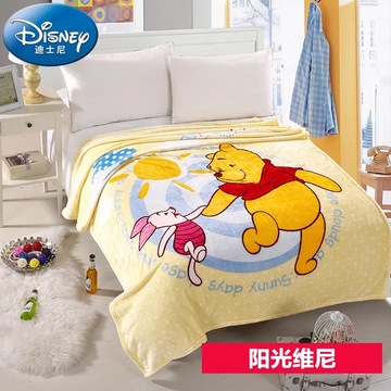 Disney/迪士尼冰雪奇缘卡通儿童午睡毛毯盖毯 秋冬季单人法莱绒毯